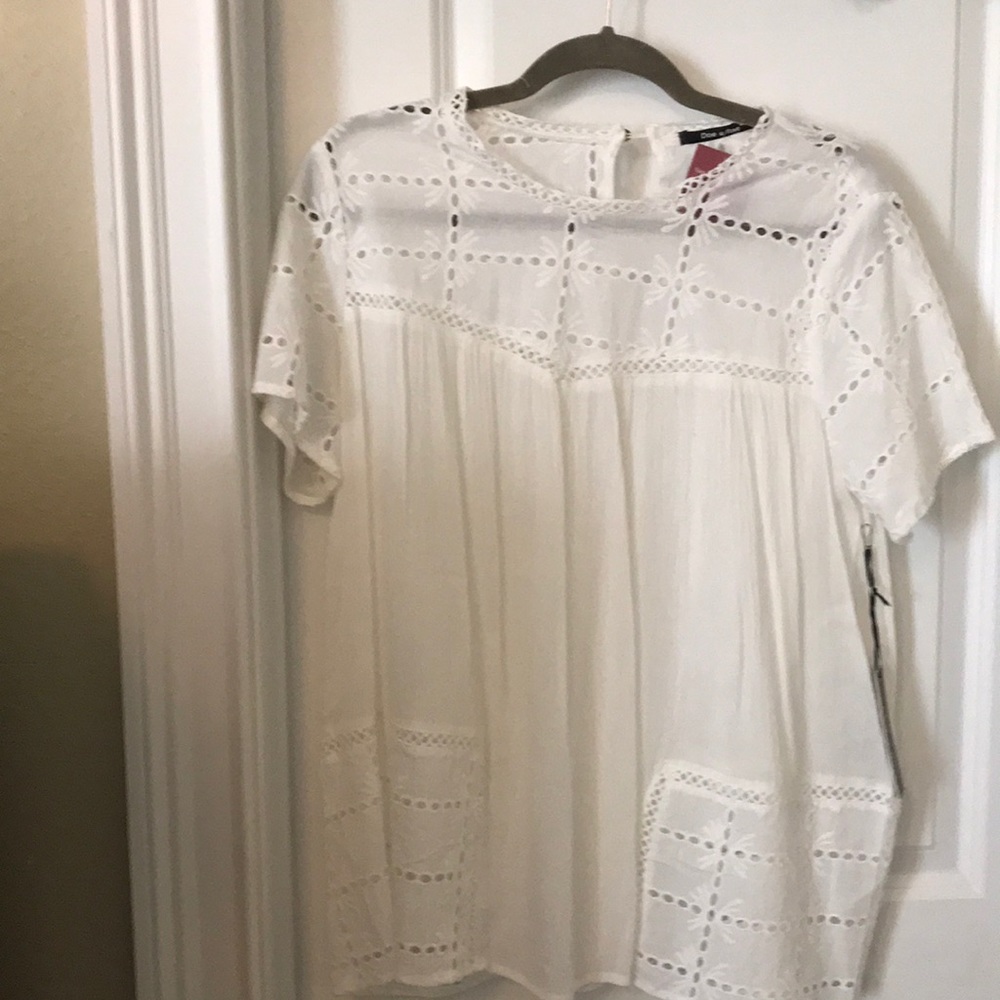 Doe & Rae cream top